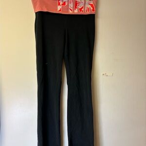 PINK by VS fold over Y2K flare yoga pants